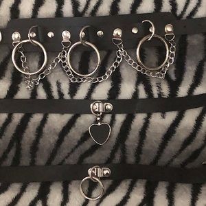 three alt choker necklaces